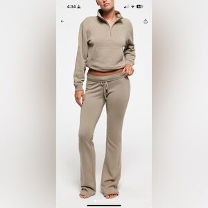 Skims french terry low rise pants